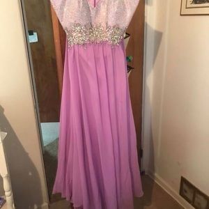 Purple prom dress